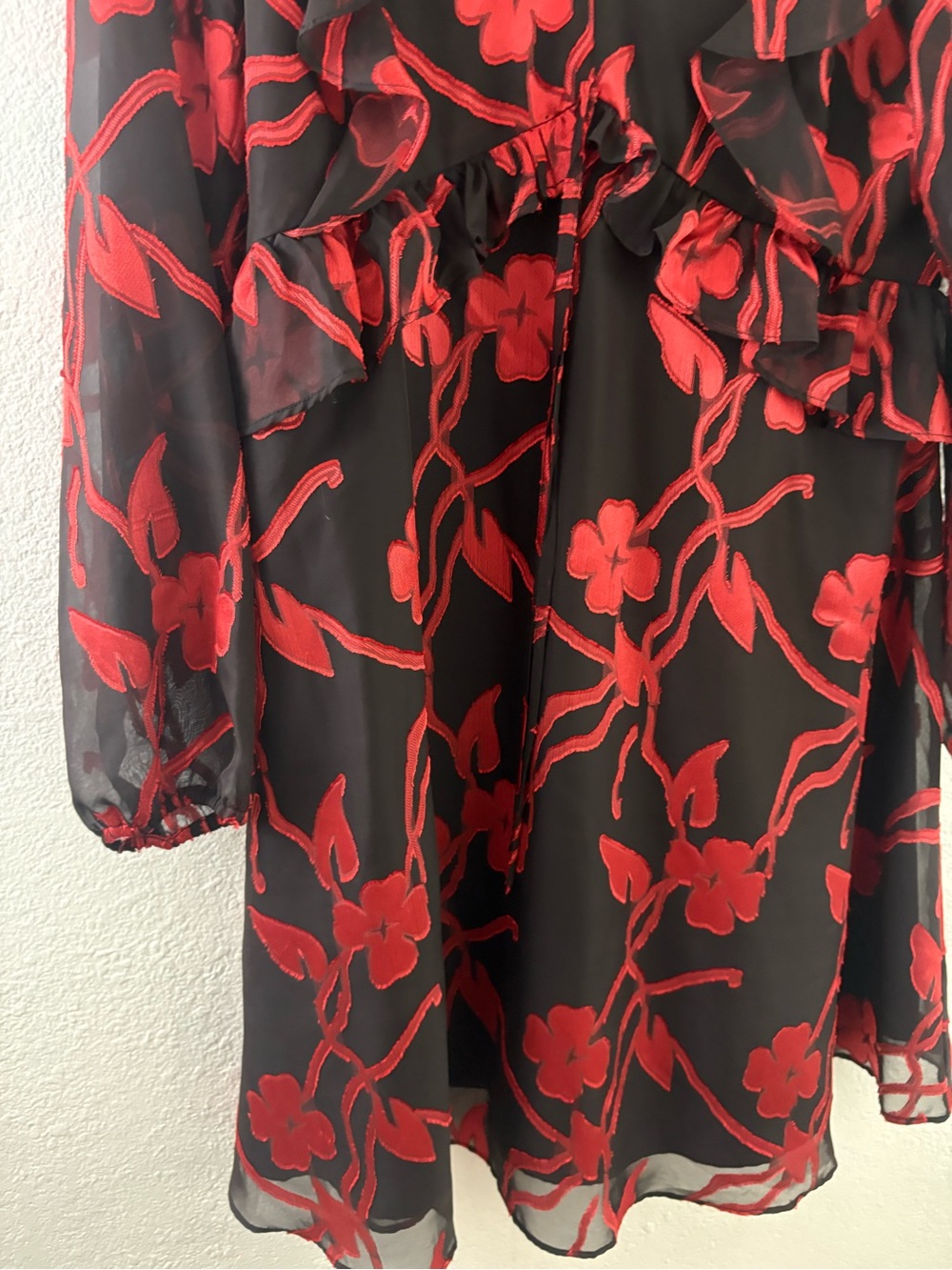 KENSIE Womens Blouson Sleeve V Neck Short Formal Fit + Flare Dress size 6 - Picture 4 of 7